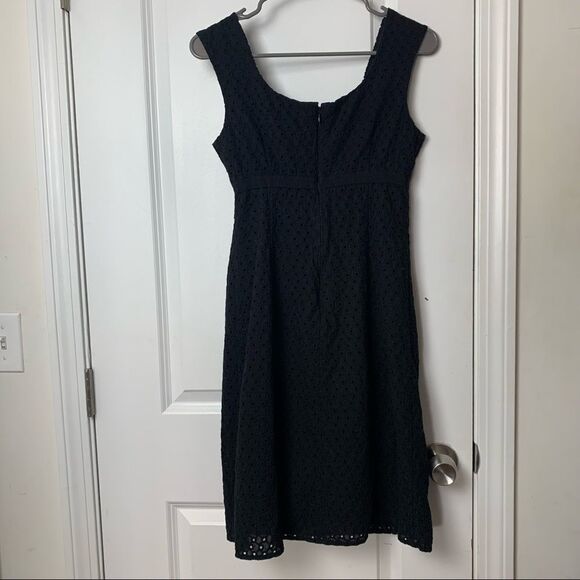 Ann Taylor Black size 4 dress with texture and ribbon - Picture 5 of 6